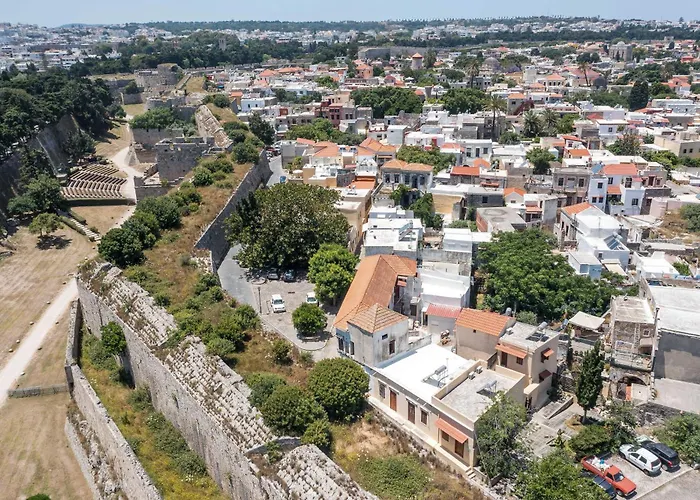 Art Medieval Town Rhodes Родос